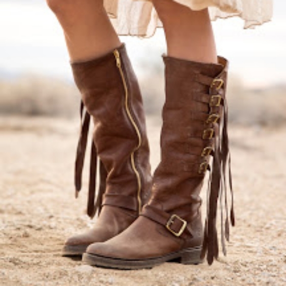 Shoes - Women's Frye Veronica Strap Tall Knee High Boots